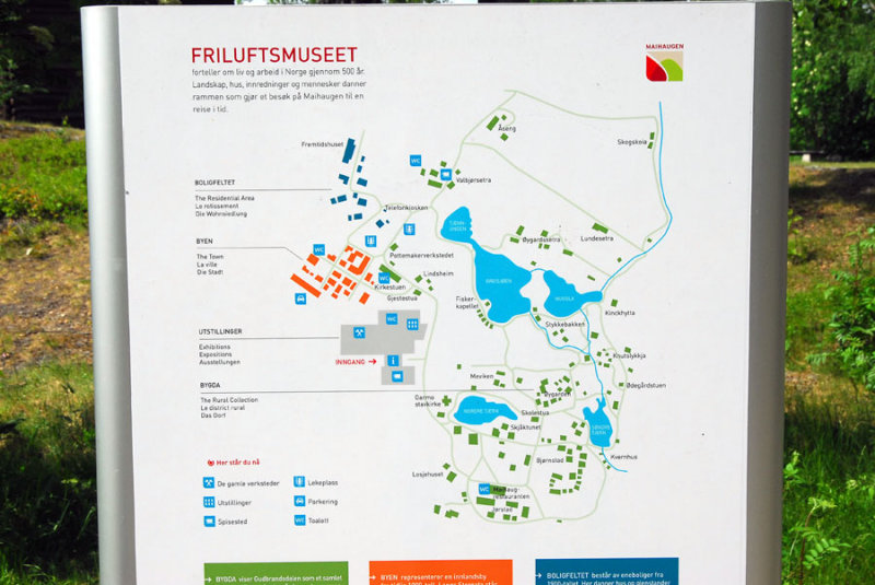 Map of the Maihaugen Open Air Museum