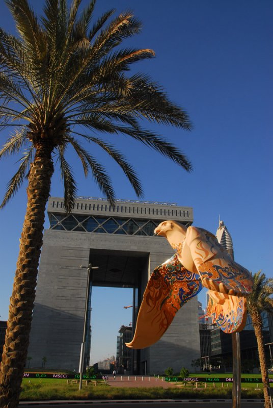 Falcon artwork, The Gate, DIFC