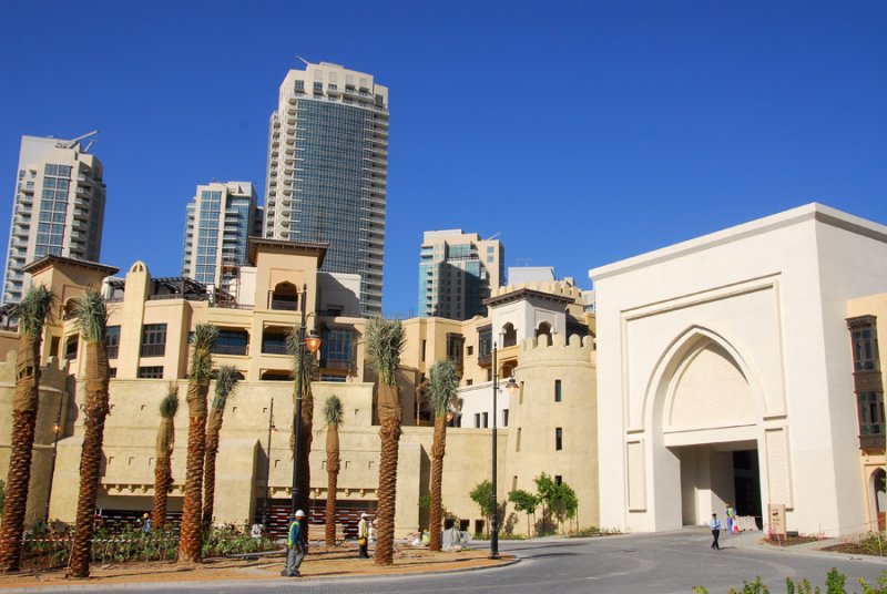The Old Town Island gateway at Burj Dubai