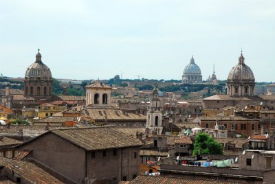 The domes of Rome from Palazzo dei Conservatori