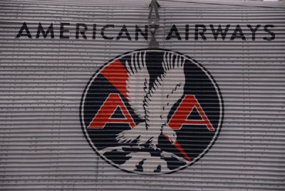 Old American Airlines (American Airways) logo on the Ford Trimotor