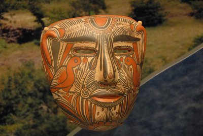 Painted pottery maskette, San Agustn Oapan, Guerrero, Mexico