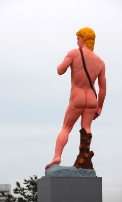 Painted statue of David, Cologne