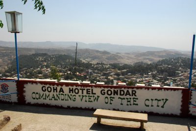 Viewing terrace of the Goha Hotel, Gondar