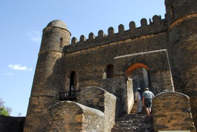 Steps leading to the main entrance of Fasil's Castle