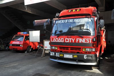 Laoag City fire house, corner of M. Nolasco and Rizal Avenue