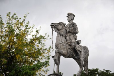 Statue of a mounted military officer, Paoay