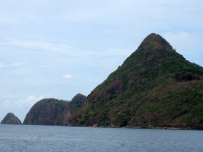 Sharp peak on the south side of Culion Island