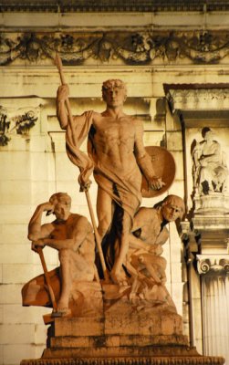 The values of the Italians - Strength, La Forza,  by Augusto Rivalta