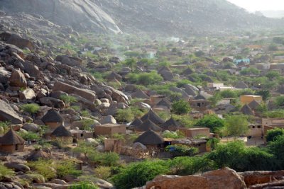Thatched rondavels - looking very much like real Africa