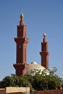 Minarets of the mosque at the Tomb of the Mahdi