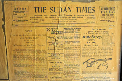 The Sudan Times - Royal visit by King George V and Queen Mary, 1912