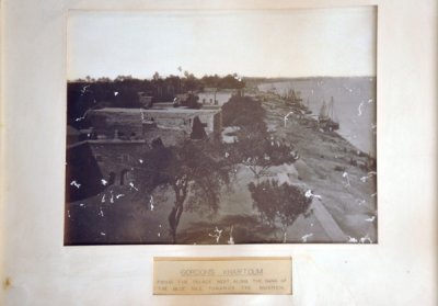 Historic photograph of the Blue Nile from the Governor-General's Palace looking west