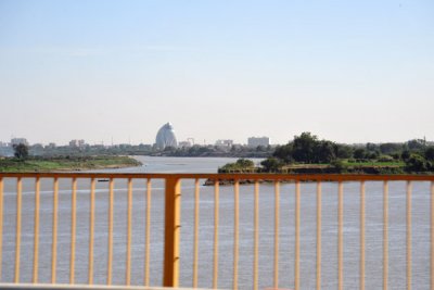 Crossing the Kobry Bridge over the Nile between Omdurman and Khartoum North