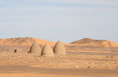 Beehive tombs (Nawamis) common in Northern Sudan