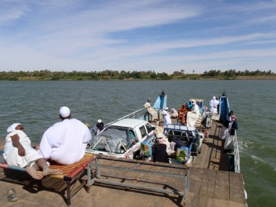 Crossing the Nile on the Old Dongola Ferry