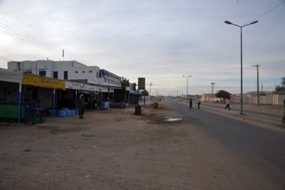 Road in front of the Hotel Al-Isra, New Dongola