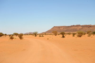 Road between Naqa and Musawwarat, about 18 km apart