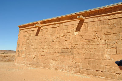 Western wall of the Lion Temple, Musawwarat