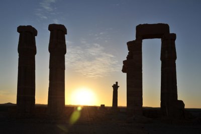 Sunset, Temple of Soleb