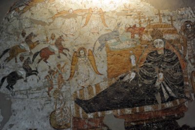 Reclining figure with Christian symbology, Sudan National Museum