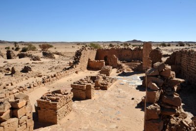 Ruined Coptic Christian church at the Monastery of Ghazali