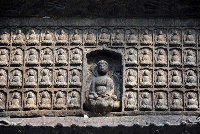 Detail of the Western Iron Pagoda which dates back to the Five Dynasties Period, 967 AD