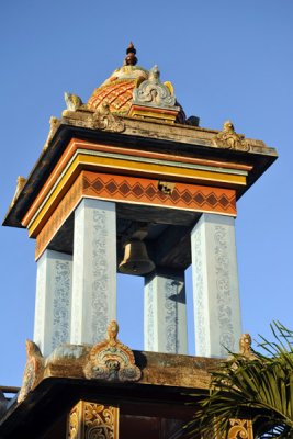 Bell tower of the Tamil temple, Grand Bay