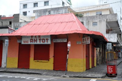 Port Louis Chinatown - Leoville LHomme Street at Jummah Mosque St