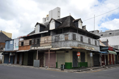 Old buildings on Rue Royale, Port Louis