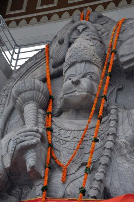 I had wanted the driver to go to the Hanuman Temple at Chattarpur Mandir