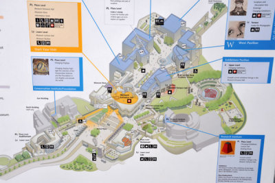Map of the Getty Center