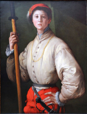 Portrait of a Halberdier (probably Francesco Guardi), Pontormo 1528-1530