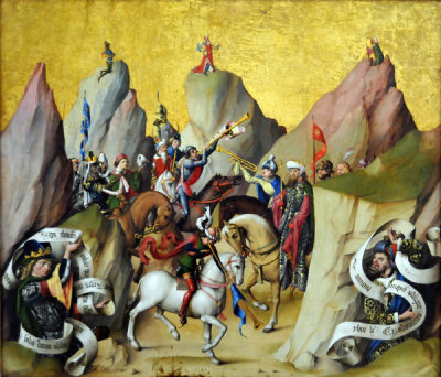 The Meeting of Three Kings, with David and Isaiah, Netherlands before 1480