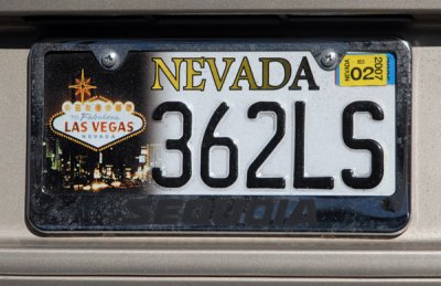 Nevada License Plate - Las Vegas