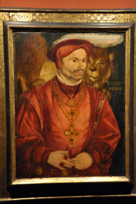 Der Hofnarr Mertl, 1545, Hans Hielich (1516-1573)