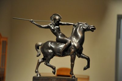 Reitende Amazone, den Speer schleudernd, 1897, Franz von Stuck (1863-1928)