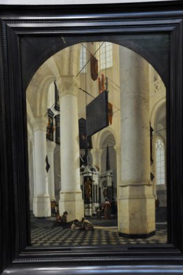 Choir of the Nieuwe Kerk in Delft with the Tomb of Willem I, Prince of Orange, 1650, Gerard Houckgeest (1600-1661)