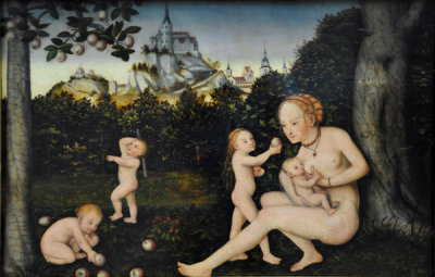 Charity (Die Nächstenliebe) ca 1537, Lucas Cranach the Younger (1515-1586)