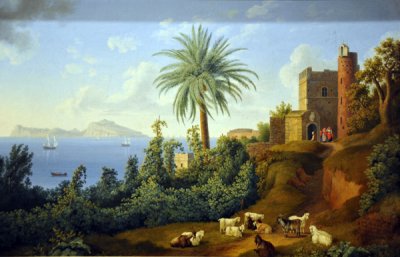 View from Capo Posilippo to the Isle of Capri, 1795, Jakob Philipp Hackert (1737-1807)