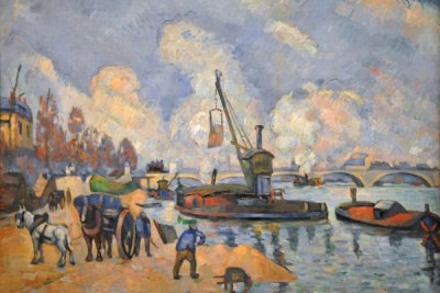 At the Quai de Bercy in Paris, ca 1873, Paul Cézanne (1839-1906)