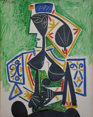 Seated Woman in Turkish Costume, 1955, Pablo Picasso