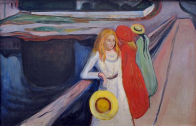 Girls on the Pier, ca 1900, Edvard Munch (1863-1944)