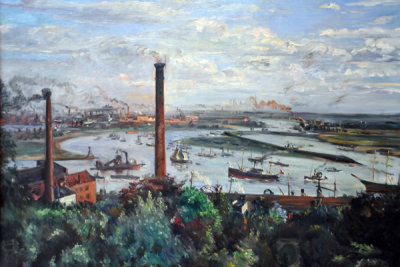 Blick auf den Köhnbrand im Hamburger Hafen, 1911, Lovis Corinth (1858-1925)