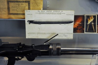 Gunnery training of the weak points of a German Zeppelin L3