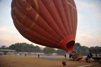 Balloon inflation nearly complete