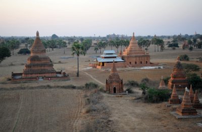 Bagan temple sporting a new tin roof