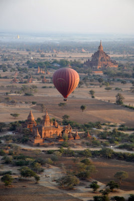 Balloon Over Bagan with Sulamani Temple