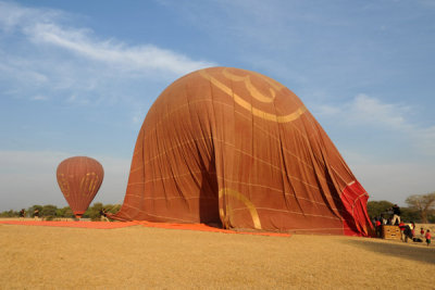 After the flight with Balloons Over Bagan