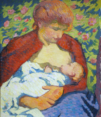 Young Mother, 1910, Giovanni Giacometti (1868-1933)